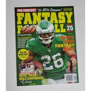 Fantasy Football Magazine 2025 Pro Forecast 36th Season Sports Guide